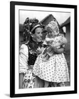 Slovak Mother and Child-null-Framed Photographic Print