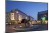 Slovak National Theatre and Sheraton Hotel at Dusk, Bratislava, Slovakia, Europe-Ian Trower-Mounted Premium Photographic Print