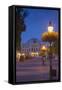 Slovak National Theatre at Dusk, Bratislava, Slovakia, Europe-Ian Trower-Framed Stretched Canvas