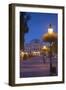 Slovak National Theatre at Dusk, Bratislava, Slovakia, Europe-Ian Trower-Framed Photographic Print