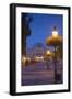 Slovak National Theatre at Dusk, Bratislava, Slovakia, Europe-Ian Trower-Framed Photographic Print