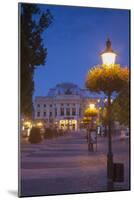 Slovak National Theatre at Dusk, Bratislava, Slovakia, Europe-Ian Trower-Mounted Photographic Print