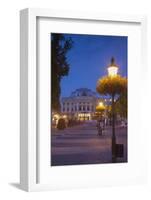 Slovak National Theatre at Dusk, Bratislava, Slovakia, Europe-Ian Trower-Framed Photographic Print