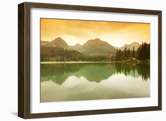 Slovakia, Carpathian Mountains, High Tatra. the Strbske Pleso Lake-Ken Scicluna-Framed Photographic Print