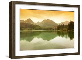 Slovakia, Carpathian Mountains, High Tatra. the Strbske Pleso Lake-Ken Scicluna-Framed Photographic Print