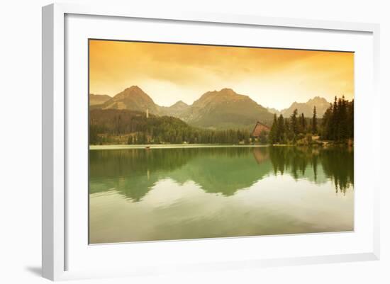 Slovakia, Carpathian Mountains, High Tatra. the Strbske Pleso Lake-Ken Scicluna-Framed Photographic Print