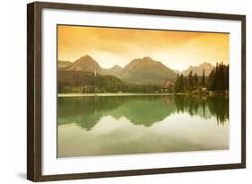 Slovakia, Carpathian Mountains, High Tatra. the Strbske Pleso Lake-Ken Scicluna-Framed Photographic Print