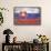 Slovakia Country Flag - Barnwood Painting-Lantern Press-Framed Stretched Canvas displayed on a wall