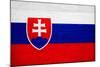 Slovakia Flag Design with Wood Patterning - Flags of the World Series-Philippe Hugonnard-Mounted Art Print