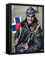 Slovakian Pilot Serving with the Luftwaffe in the Mediterranean, 1943-null-Framed Stretched Canvas