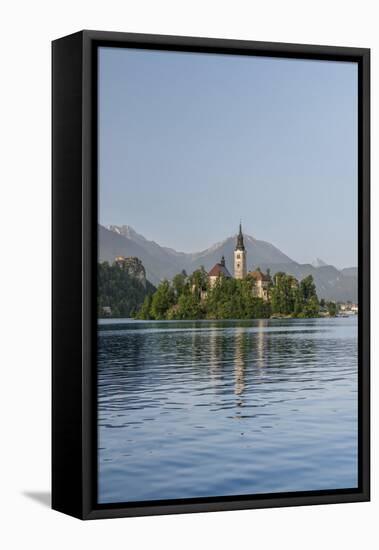 Slovenia, Bled, Bled Island-Rob Tilley-Framed Stretched Canvas