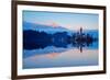 Slovenia, Bled, Lake Bled and Julian Alps, Church of the Assumption-Tuul And Bruno Morandi-Framed Photographic Print