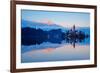 Slovenia, Bled, Lake Bled and Julian Alps, Church of the Assumption-Tuul And Bruno Morandi-Framed Photographic Print