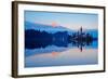 Slovenia, Bled, Lake Bled and Julian Alps, Church of the Assumption-Tuul And Bruno Morandi-Framed Photographic Print