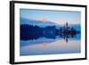 Slovenia, Bled, Lake Bled and Julian Alps, Church of the Assumption-Tuul And Bruno Morandi-Framed Photographic Print