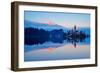 Slovenia, Bled, Lake Bled and Julian Alps, Church of the Assumption-Tuul And Bruno Morandi-Framed Photographic Print