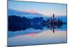 Slovenia, Bled, Lake Bled and Julian Alps, Church of the Assumption-Tuul And Bruno Morandi-Mounted Photographic Print