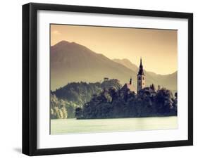 Slovenia, Bled, Lake Bled and Julian Alps-Michele Falzone-Framed Photographic Print