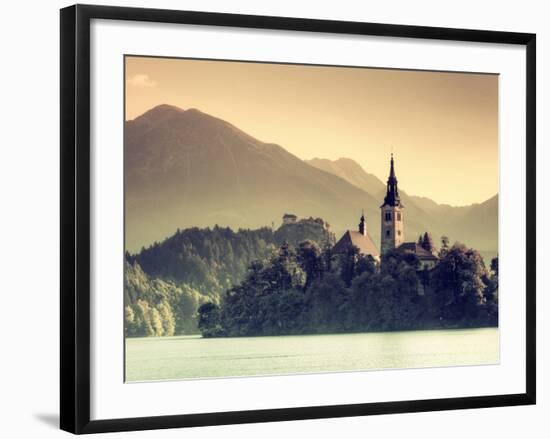 Slovenia, Bled, Lake Bled and Julian Alps-Michele Falzone-Framed Photographic Print