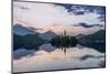 Slovenia, Bled, Lake Bled Dawn-Rob Tilley-Mounted Photographic Print