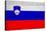 Slovenia Flag Design with Wood Patterning - Flags of the World Series-Philippe Hugonnard-Stretched Canvas