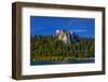 Slovenia, Gorenjska, Upper Carniola, Bled, Lake Bled, Bled Castle-Udo Siebig-Framed Photographic Print