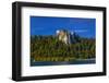 Slovenia, Gorenjska, Upper Carniola, Bled, Lake Bled, Bled Castle-Udo Siebig-Framed Photographic Print