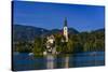 Slovenia, Gorenjska, Upper Carniola, Bled, Lake Bled-Udo Siebig-Stretched Canvas