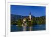 Slovenia, Gorenjska, Upper Carniola, Bled, Lake Bled-Udo Siebig-Framed Photographic Print