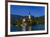 Slovenia, Gorenjska, Upper Carniola, Bled, Lake Bled-Udo Siebig-Framed Photographic Print