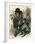 Slovenia Gypsy and Farmer 19th Century-null-Framed Giclee Print