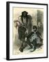 Slovenia Gypsy and Farmer 19th Century-null-Framed Giclee Print