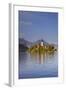 Slovenia, Julian Alps, Upper Carniola, Lake Bled. Island with Church on Lake Bled.-Ken Scicluna-Framed Photographic Print