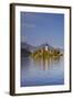 Slovenia, Julian Alps, Upper Carniola, Lake Bled. Island with Church on Lake Bled.-Ken Scicluna-Framed Photographic Print