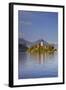 Slovenia, Julian Alps, Upper Carniola, Lake Bled. Island with Church on Lake Bled.-Ken Scicluna-Framed Photographic Print