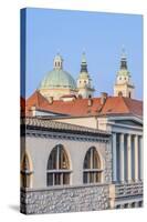 Slovenia, Ljubljana, Early Morning Rooftops-Rob Tilley-Stretched Canvas