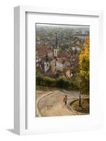 Slovenia, Ljubljana. Late afternoon light falling on the heart of the old town-Brenda Tharp-Framed Photographic Print