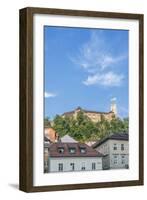 Slovenia, Ljubljana, Old Town and Ljubljana Castle-Rob Tilley-Framed Photographic Print