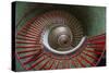 Slovenia, Ljubljana. Spiral staircase seen top down.-Jaynes Gallery-Stretched Canvas