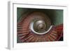 Slovenia, Ljubljana. Spiral staircase seen top down.-Jaynes Gallery-Framed Photographic Print