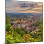 Slovenia, Ljubljana, Sveti Florijana (Or Sentflorjanska) Cerkev and Sveti Jakoba Cerkev Beyond-Alan Copson-Mounted Photographic Print