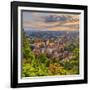 Slovenia, Ljubljana, Sveti Florijana (Or Sentflorjanska) Cerkev and Sveti Jakoba Cerkev Beyond-Alan Copson-Framed Photographic Print