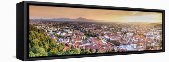 Slovenia, Ljubljiana, Old Town-Michele Falzone-Framed Stretched Canvas