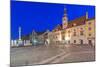 Slovenia, Maribor, Maribor Town Hall Square at Dawn-Rob Tilley-Mounted Photographic Print