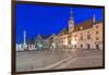 Slovenia, Maribor, Maribor Town Hall Square at Dawn-Rob Tilley-Framed Photographic Print