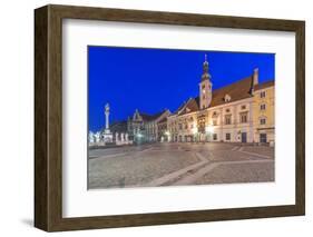 Slovenia, Maribor, Maribor Town Hall Square at Dawn-Rob Tilley-Framed Photographic Print