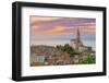 Slovenia, Primorska, Piran, Old Town, Church of St. George (Cerkev Sv. Jurija)-Alan Copson-Framed Photographic Print