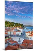 Slovenia, Primorska, Piran, Old Town, Tartinijev Trg (Tartini Square)-Alan Copson-Mounted Photographic Print