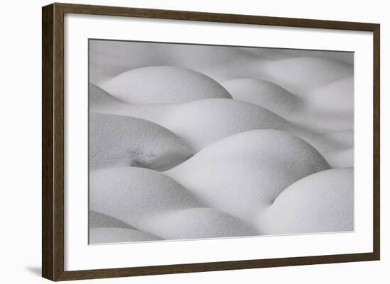 Slovenia, Sensual Shapes on Snow-Cristiana Damiano-Framed Photographic Print