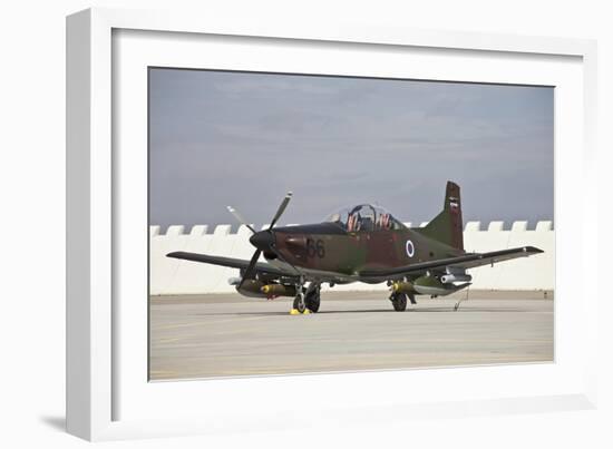 Slovenian Pc-9M with Bombs Equipped-null-Framed Photographic Print